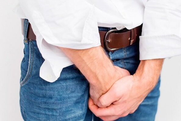 Douleur à l'aine avec prostatite calcaire