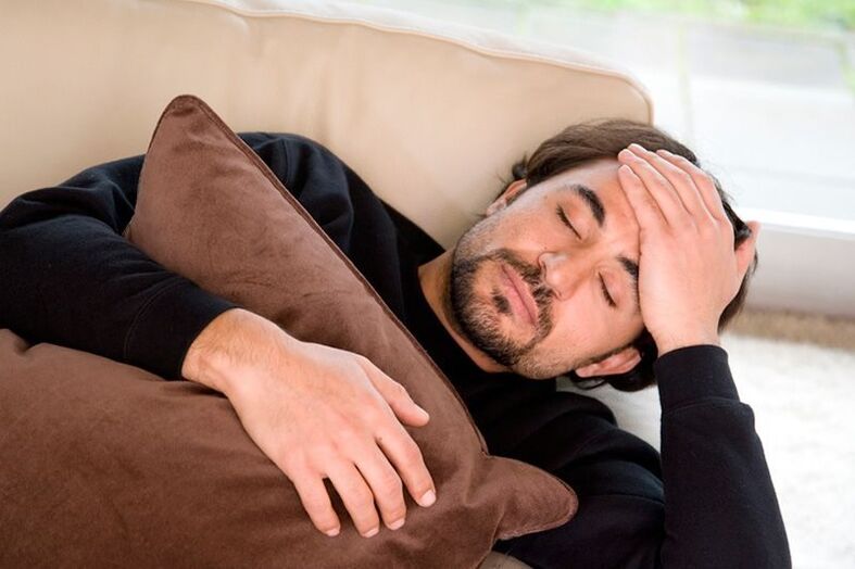 Malaise à cause d'une prostatite